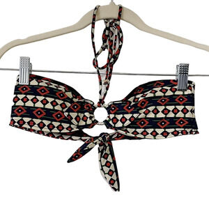 MARC BY MARC JACOBS Aztec Halter Neck Bikini Top Size S
